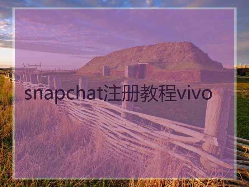 snapchat注册教程vivo