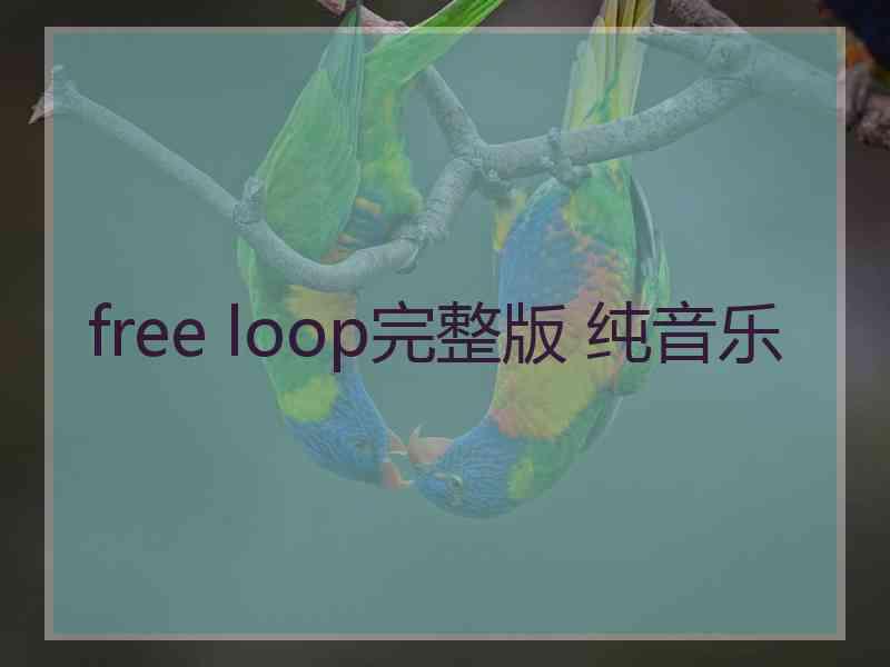 free loop完整版 纯音乐