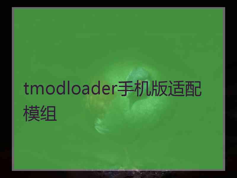 tmodloader手机版适配模组