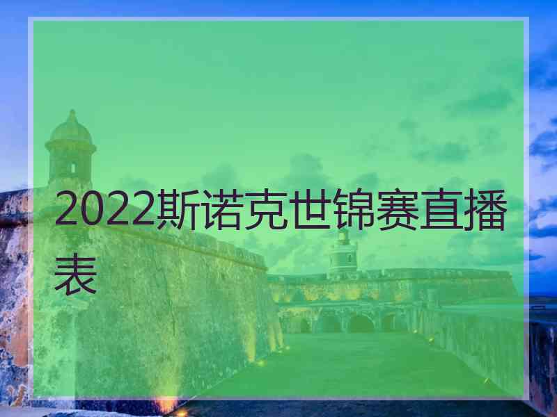 2022斯诺克世锦赛直播表