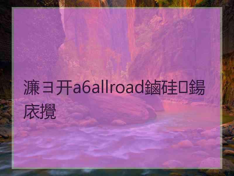 濂ヨ开a6allroad鏀硅鍚庡攪