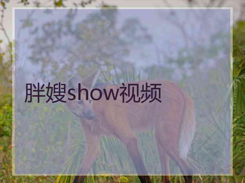 胖嫂show视频