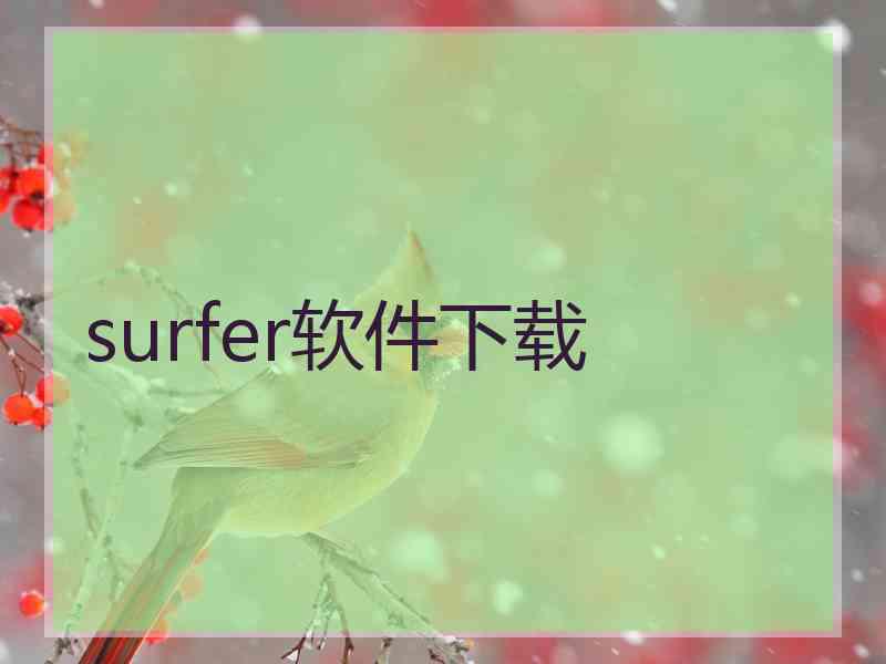 surfer软件下载