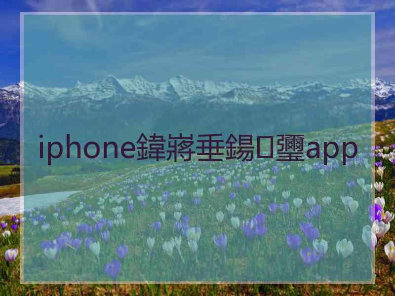 iphone鍏嶈垂鍚瓕app