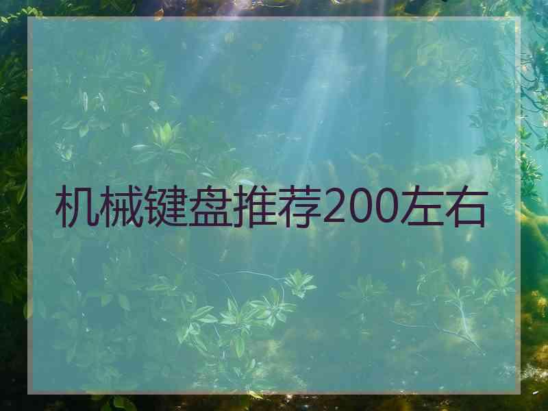 机械键盘推荐200左右