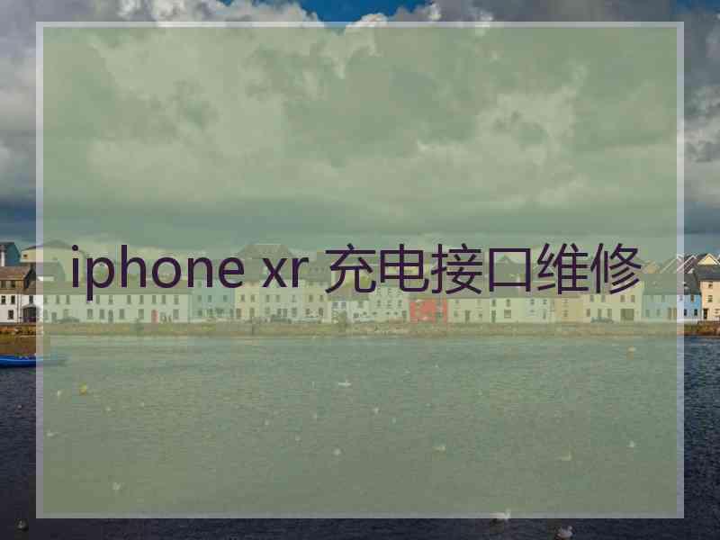 iphone xr 充电接口维修