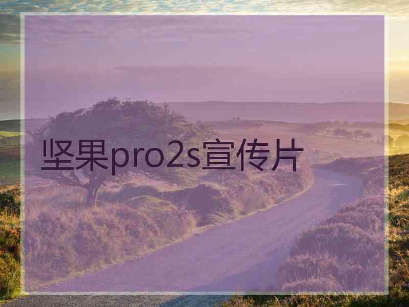 坚果pro2s宣传片