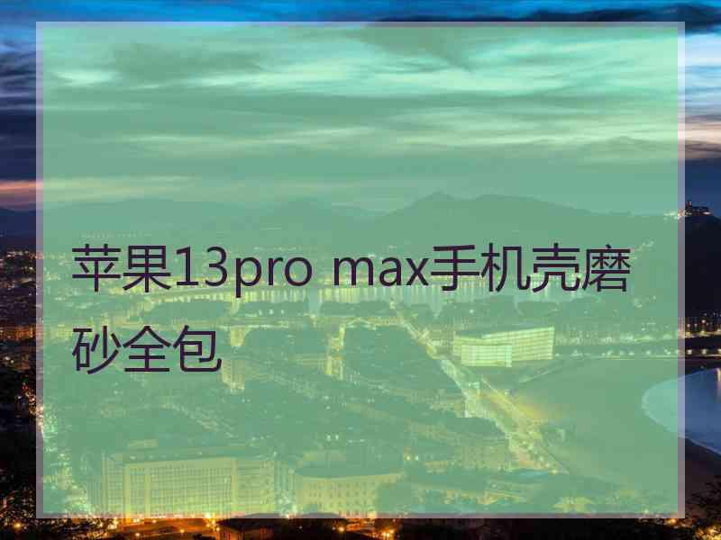 苹果13pro max手机壳磨砂全包