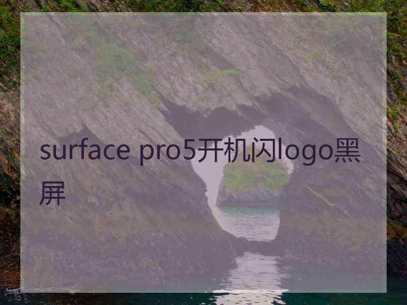 surface pro5开机闪logo黑屏