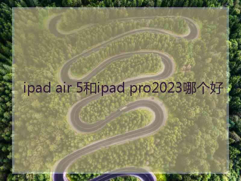 ipad air 5和ipad pro2023哪个好