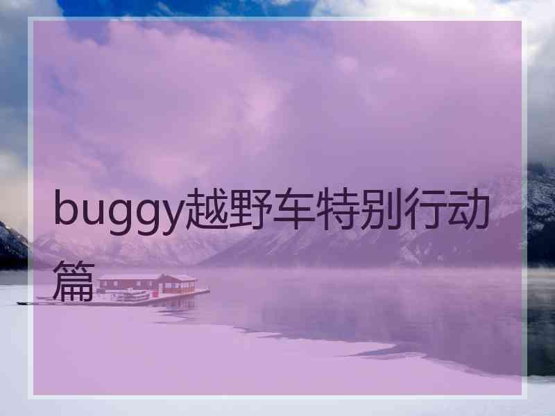 buggy越野车特别行动篇