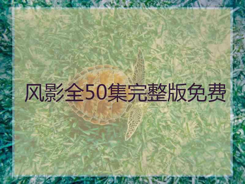 风影全50集完整版免费