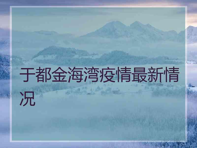 于都金海湾疫情最新情况