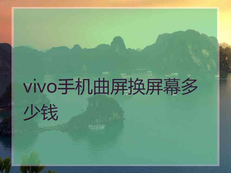 vivo手机曲屏换屏幕多少钱