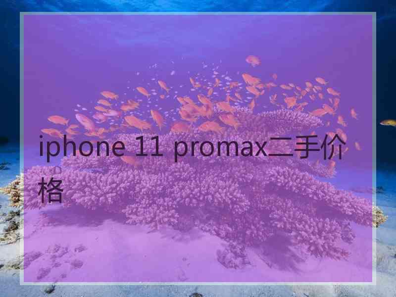 iphone 11 promax二手价格