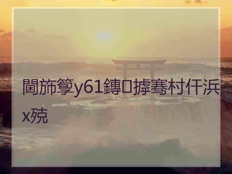 閫斾箰y61鏄摢骞村仠浜х殑