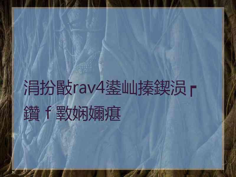 涓扮敯rav4鍙屾搸鍥涢┍鑽ｆ斁娴嬭瘎