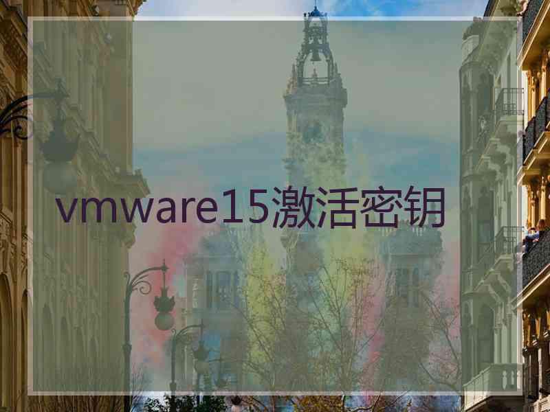 vmware15激活密钥