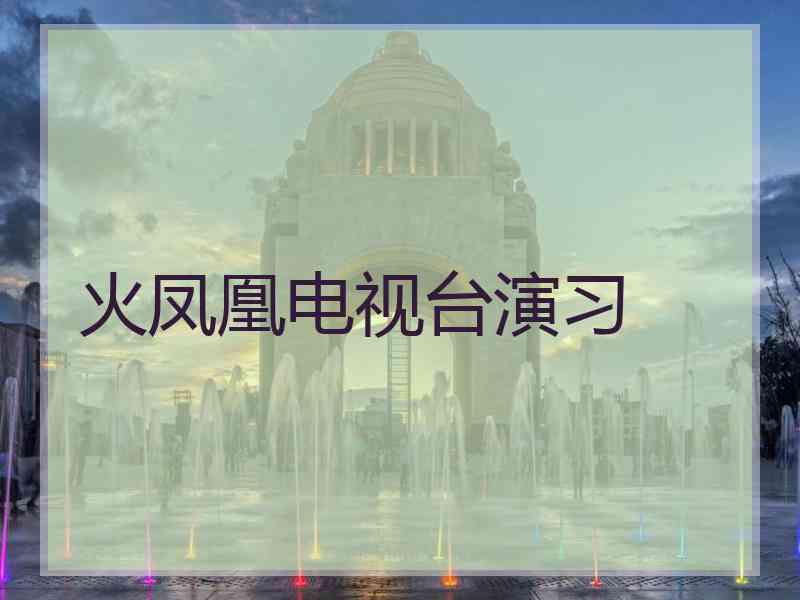 火凤凰电视台演习