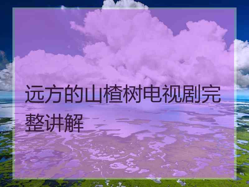 远方的山楂树电视剧完整讲解