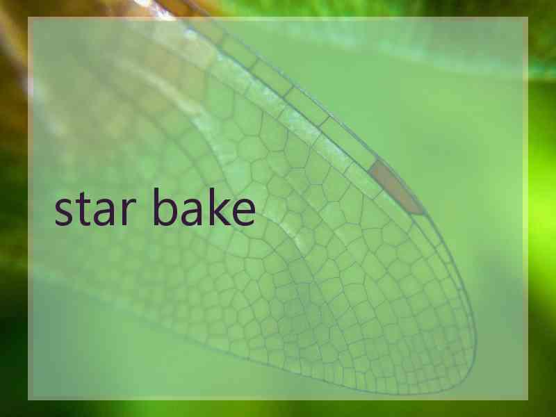 star bake