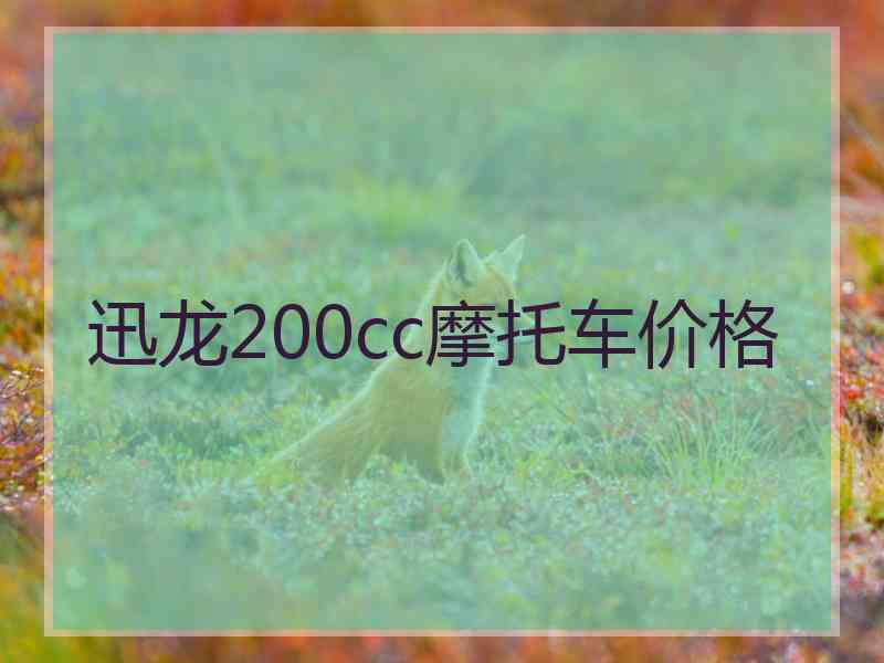 迅龙200cc摩托车价格