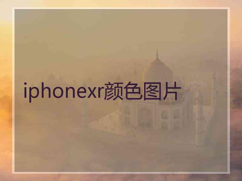 iphonexr颜色图片