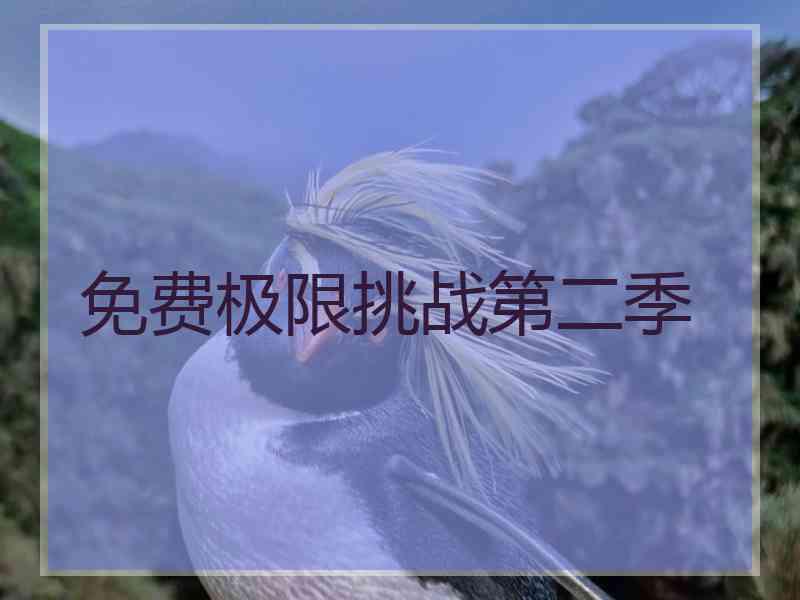 免费极限挑战第二季