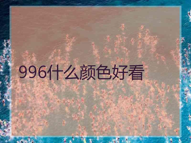 996什么颜色好看