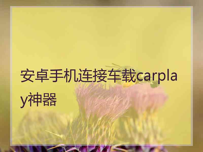 安卓手机连接车载carplay神器