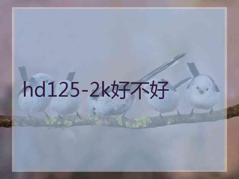 hd125-2k好不好