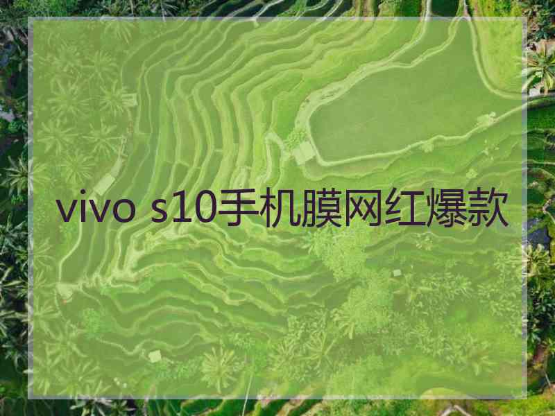 vivo s10手机膜网红爆款