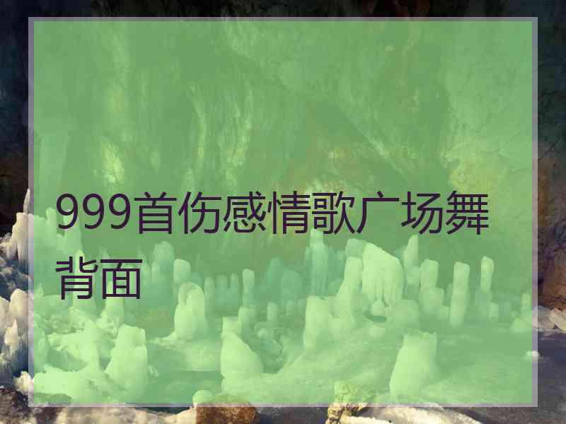 999首伤感情歌广场舞背面