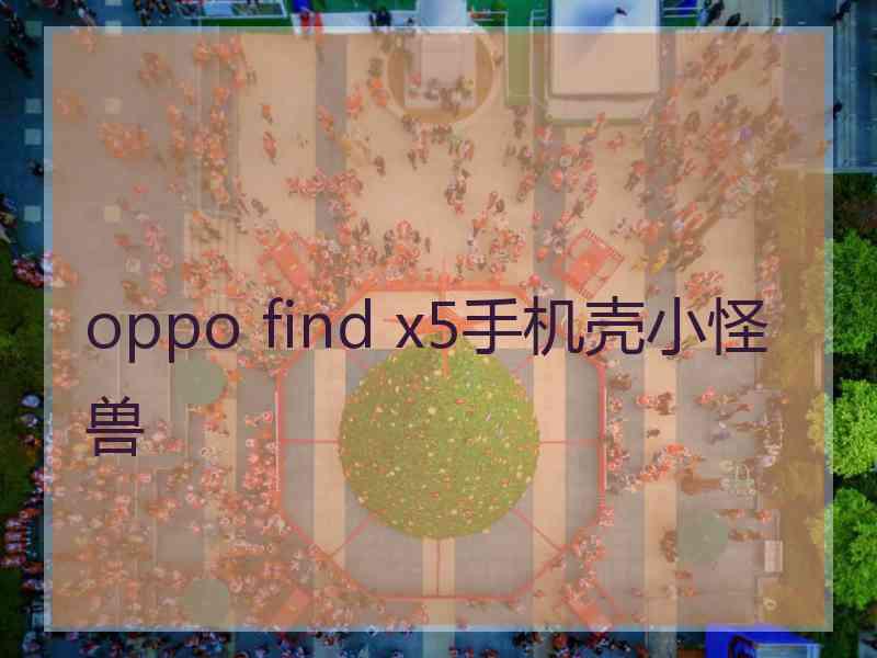 oppo find x5手机壳小怪兽