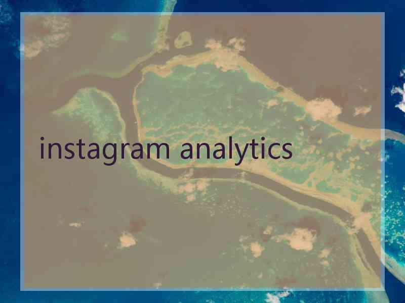 instagram analytics