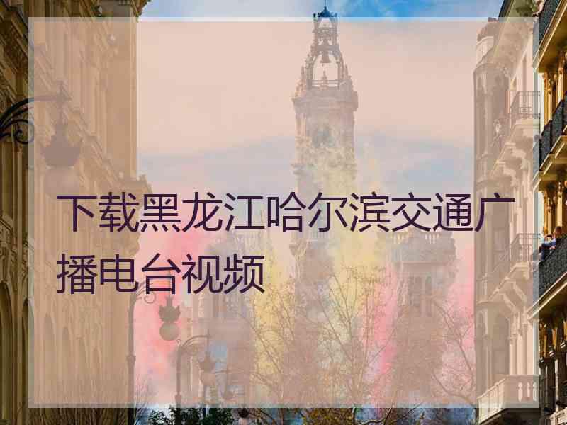 下载黑龙江哈尔滨交通广播电台视频