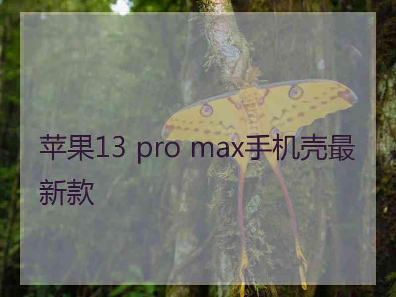 苹果13 pro max手机壳最新款