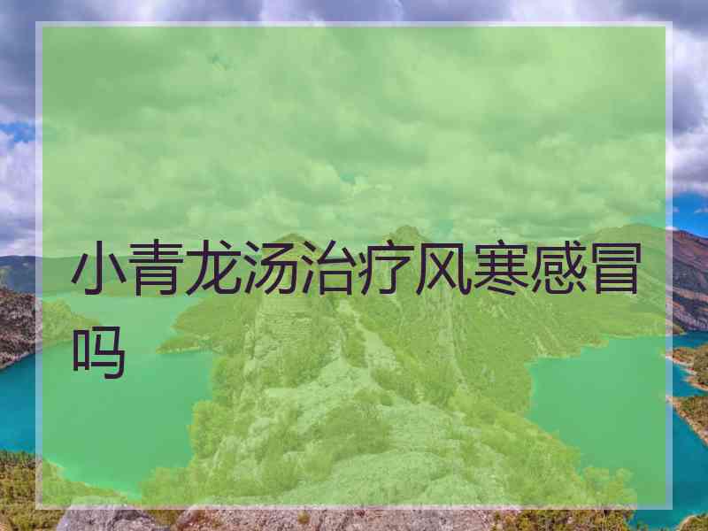 小青龙汤治疗风寒感冒吗