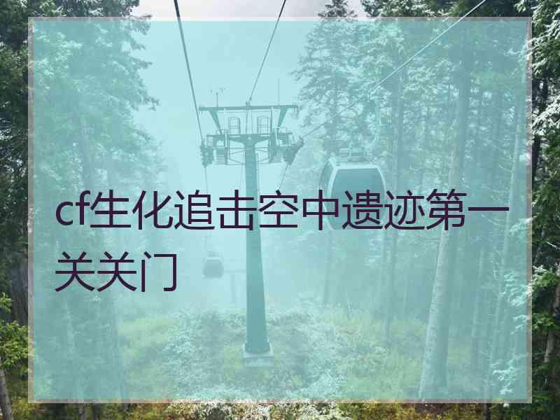 cf生化追击空中遗迹第一关关门