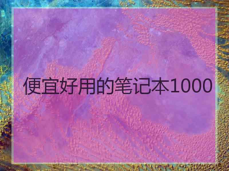 便宜好用的笔记本1000