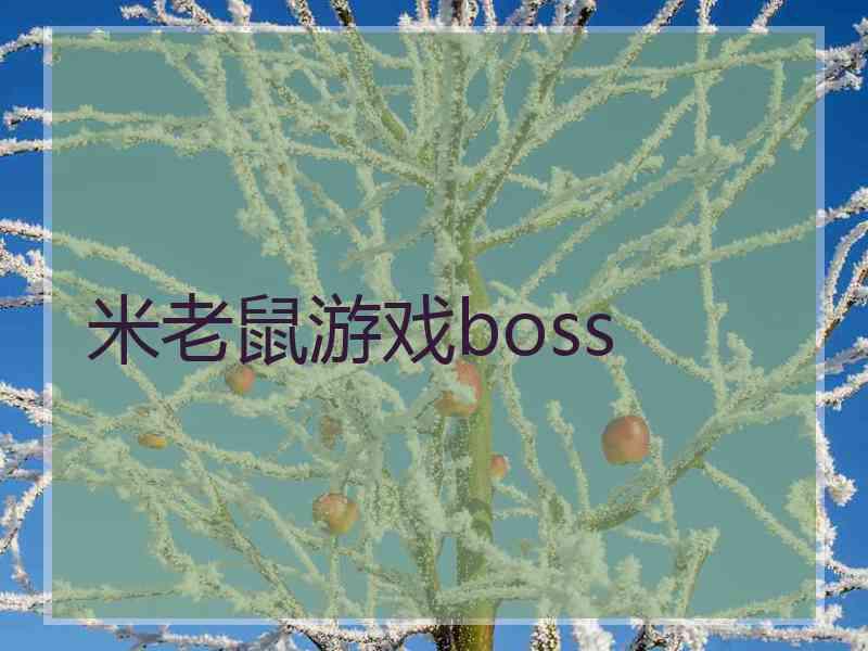 米老鼠游戏boss