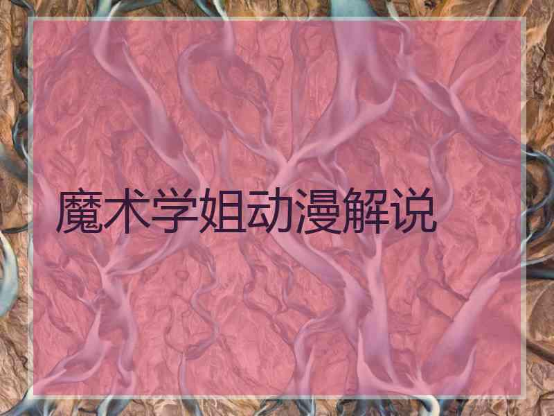 魔术学姐动漫解说