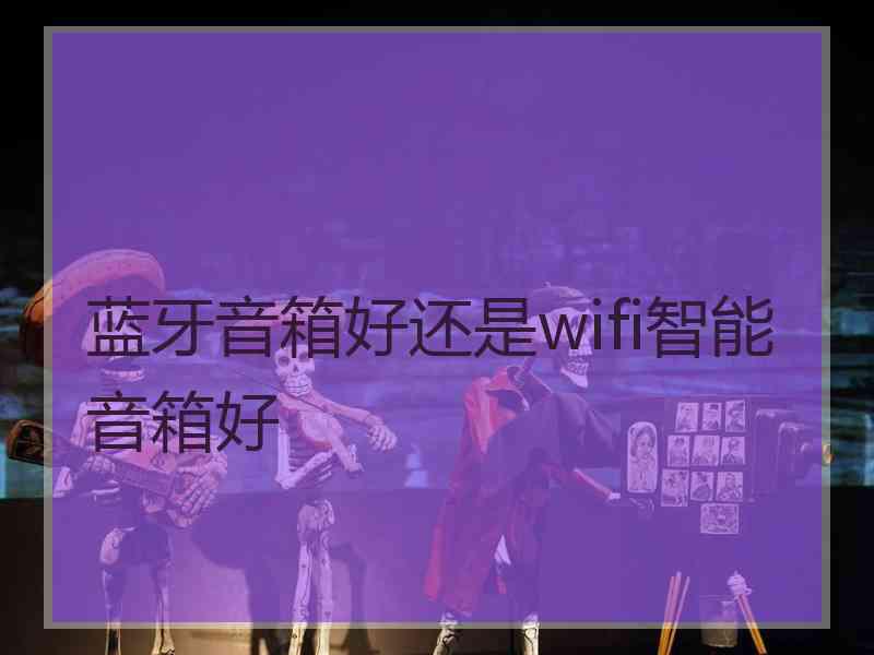 蓝牙音箱好还是wifi智能音箱好