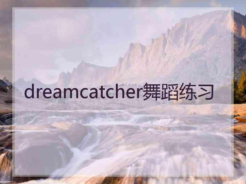 dreamcatcher舞蹈练习