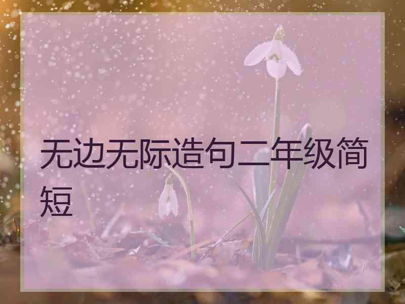 无边无际造句二年级简短