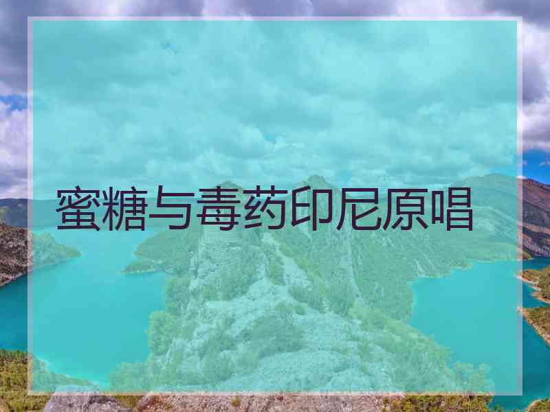 蜜糖与毒药印尼原唱