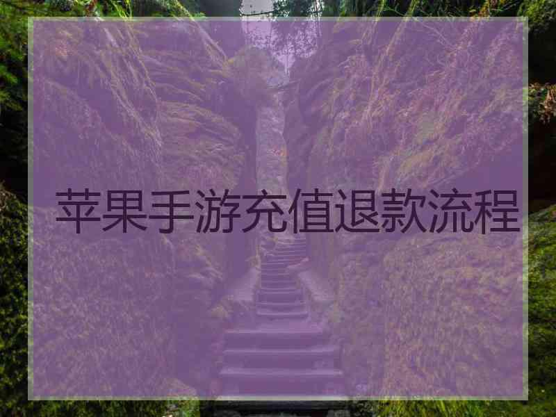 苹果手游充值退款流程