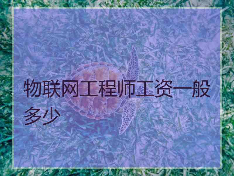 物联网工程师工资一般多少