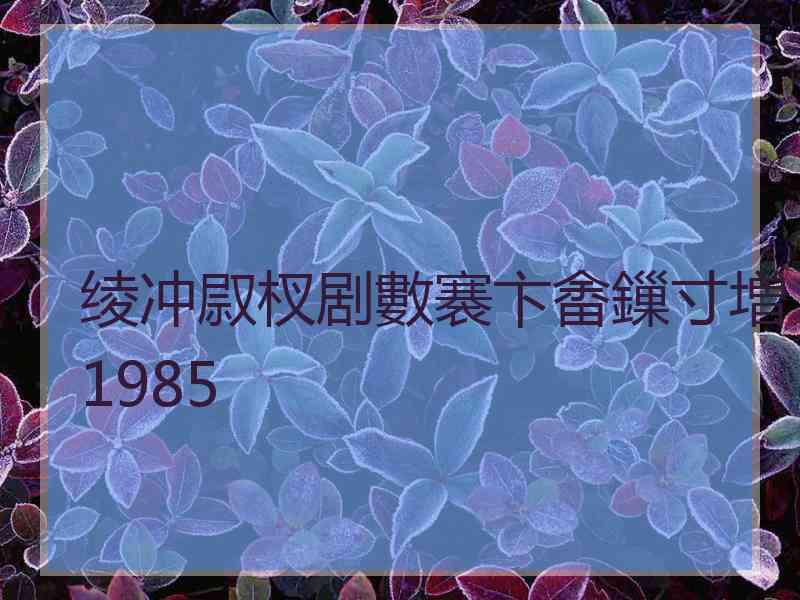 绫冲叞杈剧數褰卞畬鏁寸増1985