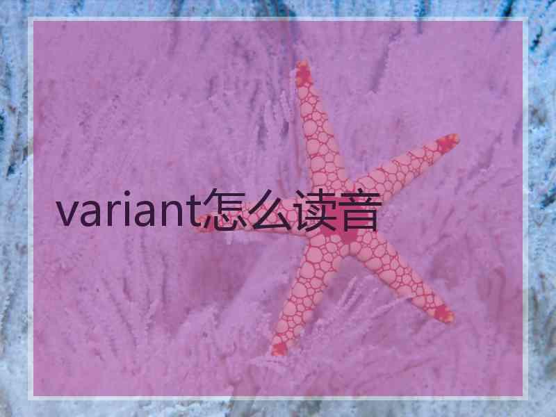 variant怎么读音